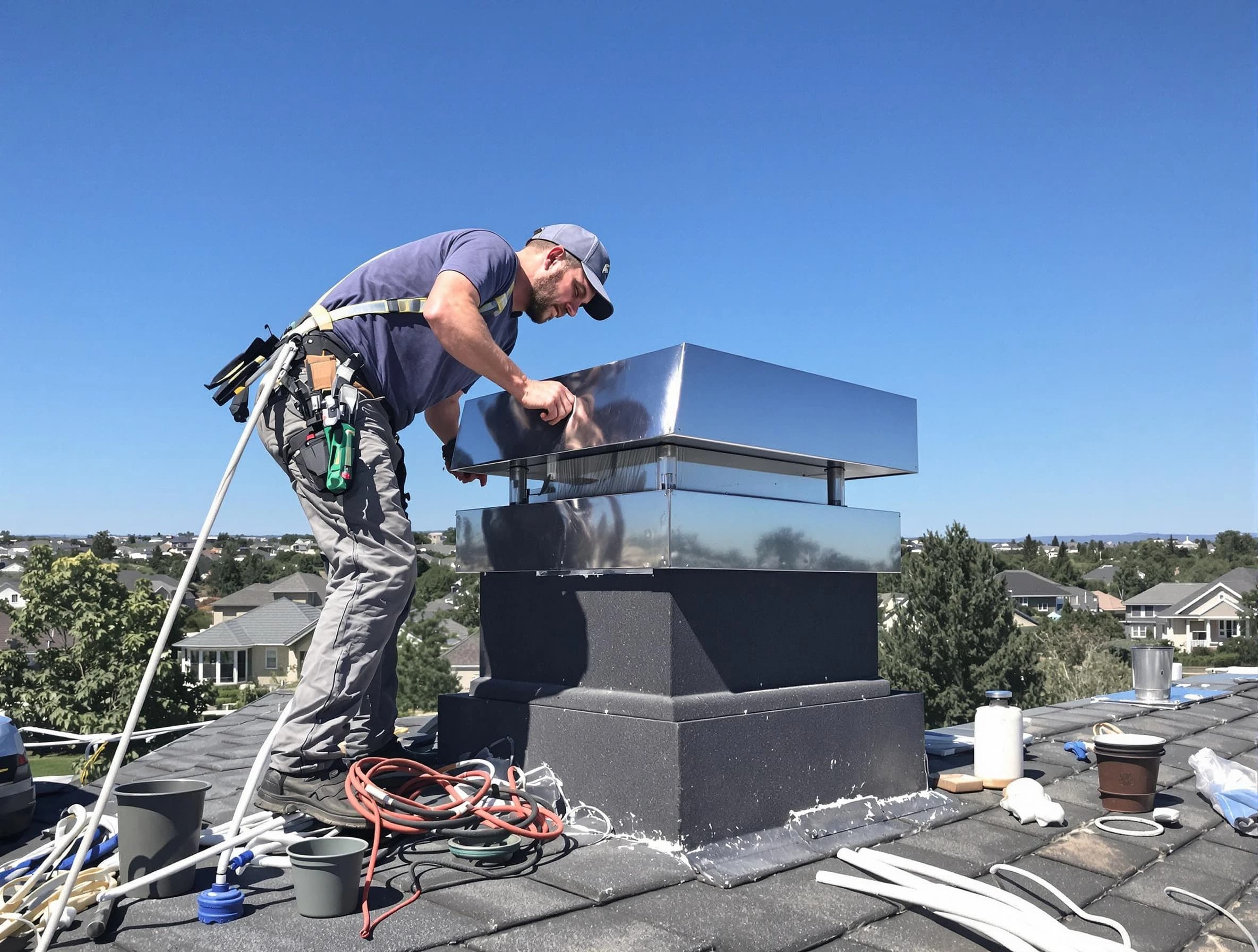 Chimney Cap Services service in Hingham, MA